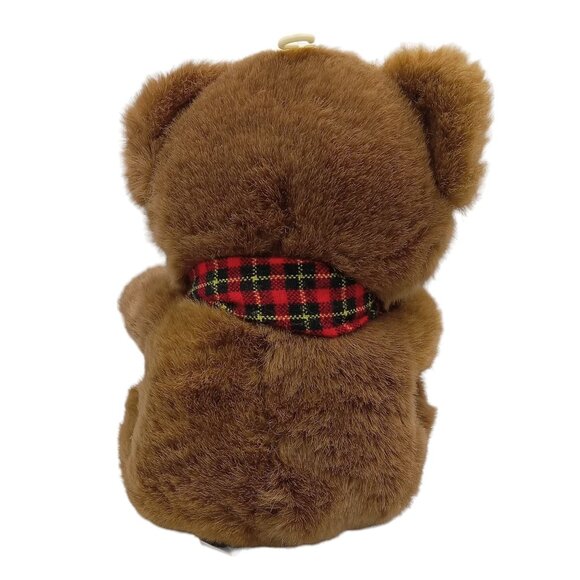 DanDee Special Touch Plush Teddy Bear With Tartan Plaid Scarf Ears Hands Feet - Picture 6 of 12